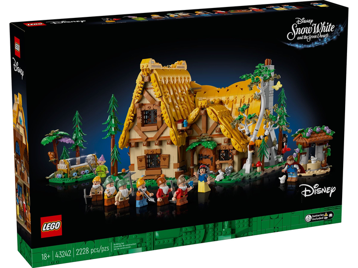 Zestaw klockow Lego Disney Chatka Krolewny Sniezki i siedmiu krasnoludkow 2228 elementow (43242) (955555910623881) - Outlet - obraz 1