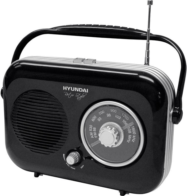 Radio Hyundai Retro PR 100 Czarne (HY-PR100) (955555907348674) - Outlet - obraz 1