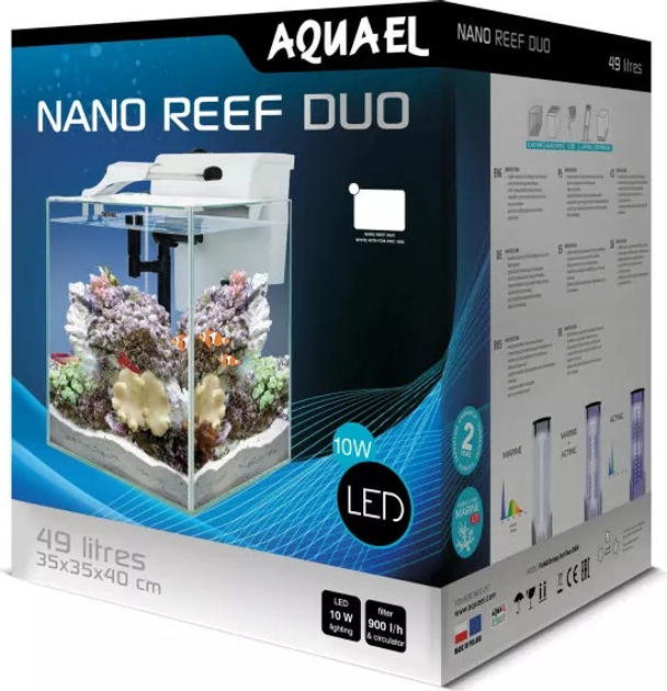 Zestaw akwariowy AquaEl Nano Reef Duo 35 2.0 White (5905546347310) - obraz 12