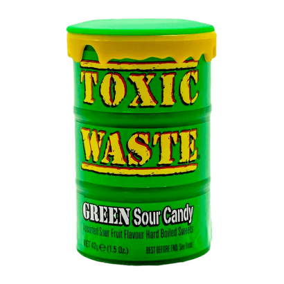 Конфеты Toxic Waste Mystery Flavor Green 14шт - Фото 1 Конфеты Toxic Waste Mystery Flavor Green 14шт - изображение 1
