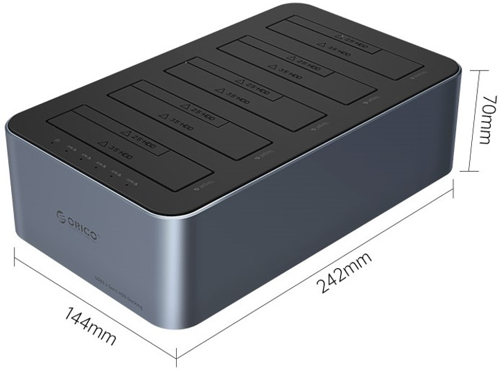 Stacja dokująca 6656C3-C Grey (6942227137616) - obraz 3
