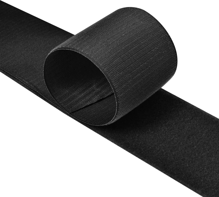 Стрічка липучка пришивна Velcro без клейової основи 50 мм/25 см Чорна - Фото 3 Стрічка липучка пришивна Velcro без клейової основи 50 мм/25 см Чорна - зображення 3
