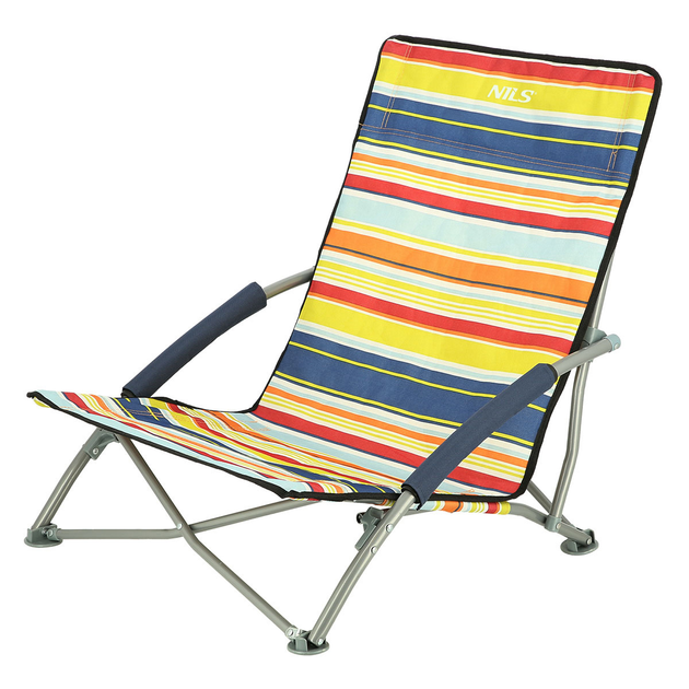 Krzeslo plażowe Nils Camp NC3035 Niebiesko-Czerwone (5907695593136) - obraz 2