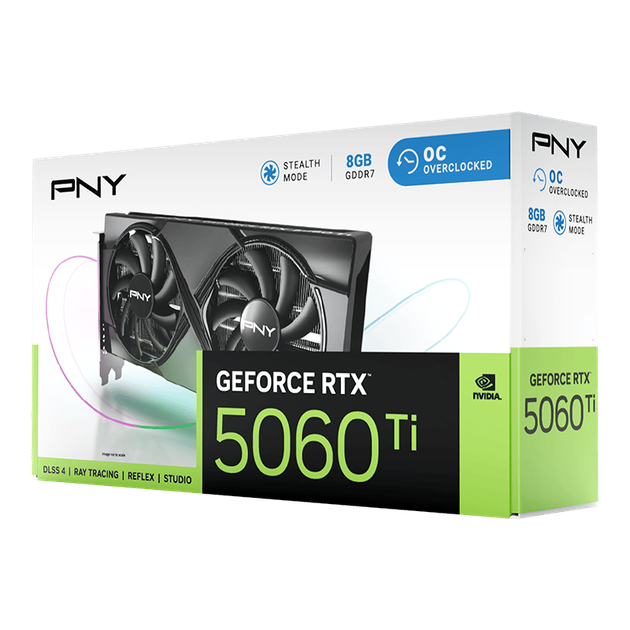 Видеокарта PNY GeForce RTX 5060 Ti VERTO OC Dual Fan (VCG5060T8DFXPB1-O) - изображение 10
