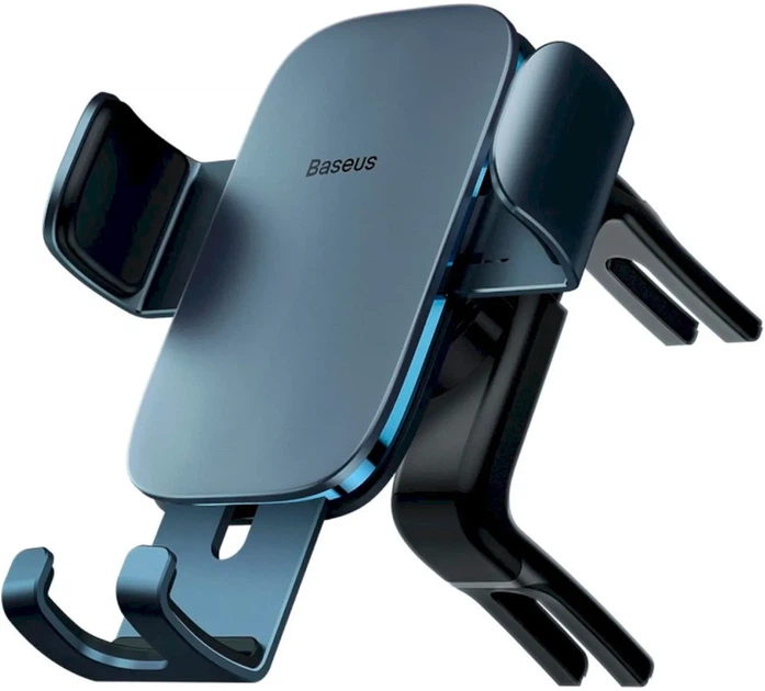Автотримач для телефона Baseus Metal Age 2 Gravity Car Mount Gray (SUJS030013) - зображення 2