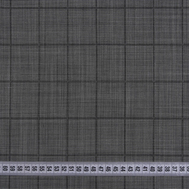 Ткань костюмная клетка серый (270г/м.кв150см пог.м) 141538 - изображение 3