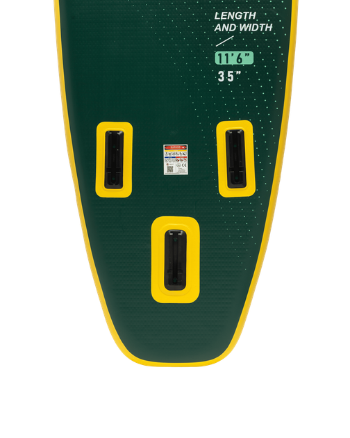 SUP-дошка надувна Funwater Paddleboard Green 11"6 350x90x15 см Двошаровий Сап, Універсальний Сап борд - Фото 8 SUP-дошка надувна Funwater Paddleboard Green 11"6 350x90x15 см Двошаровий Сап, Універсальний Сап борд - зображення 8