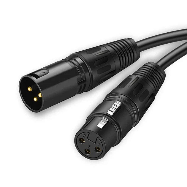 Кабель Cabletime мікрофонний PRO XLR Microphone Cable 3P XLR Male to Female, 3м (CF24N) - изображение 2