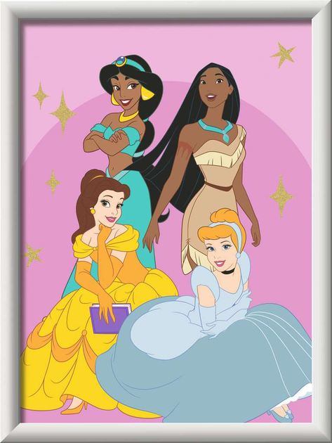 Malowanie po numerach Ravensburger CreArt Disney Princesses (4005556237265) - obraz 2