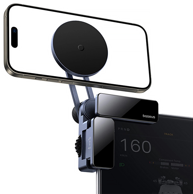 Тримач автомобільний Baseus MaxView Magnetic Grey (C40180701813-00) - зображення 4