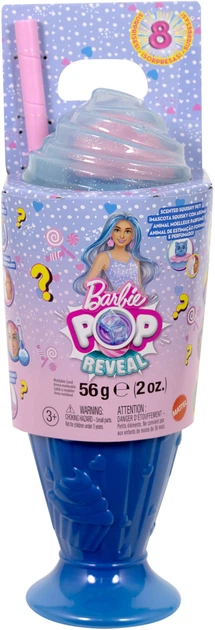 Lalka Barbie Pop Reveal Ulubione słodycze Niebieski milk shake JFY61 (194735308620) - obraz 2