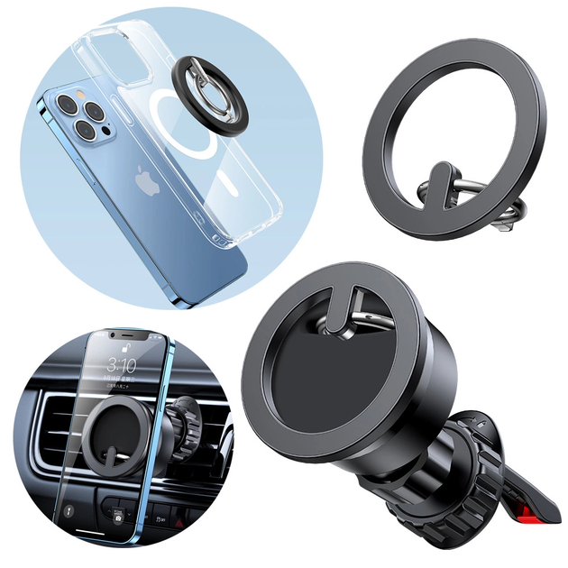 Uchwyt na telefon Joyroom Magnetic Ring Black (JR-ZS294) - obraz 3