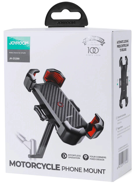Uchwyt na telefon Joyroom for motorcycle Black (JR-ZS288-m) - obraz 3