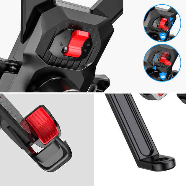 Uchwyt na telefon Joyroom for motorcycle Black (JR-ZS288-m) - obraz 4