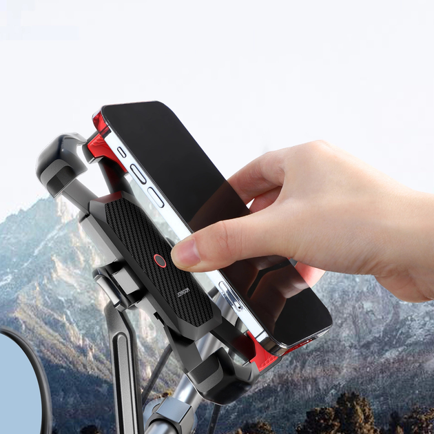 Uchwyt na telefon Joyroom for motorcycle Black (JR-ZS288-m) - obraz 6