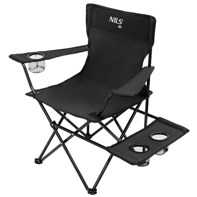 Крісло туристичне Nils Camp NC3301 Чорне (5908261680823) - зображення 1