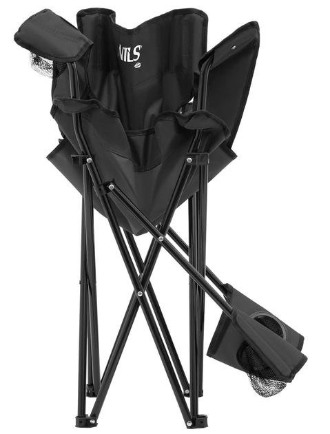 Крісло туристичне Nils Camp NC3301 Чорне (5908261680823) - зображення 6