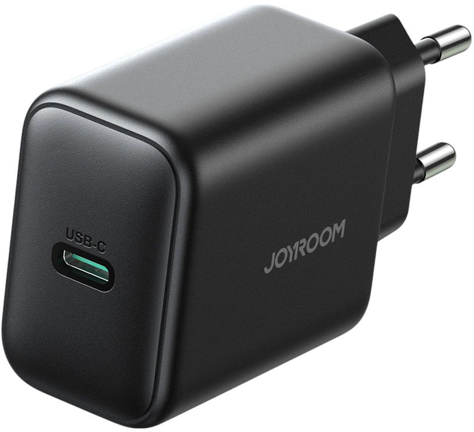 Мережевий зарядний пристрій JOYROOM JR-TCG13 USB-C 45W GaN для Samsung Ultra Black (6956116729325) - зображення 2