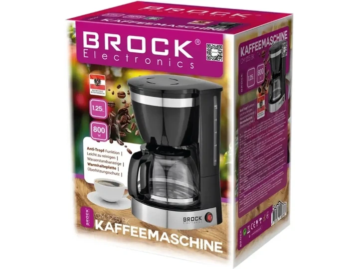 Крапельна кавоварка BROCK CM 1255 BK - изображение 2