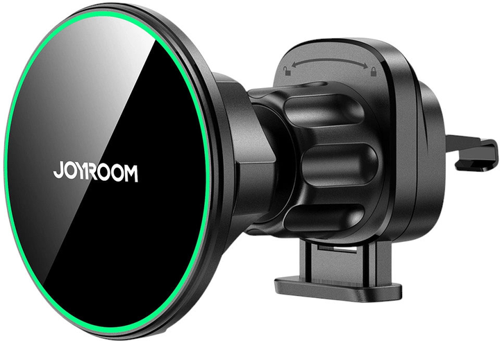 Uchwyt samochodowy do telefonu JOYROOM JR-ZS412 Qi2 15W Black (6956116704285) - obraz 1