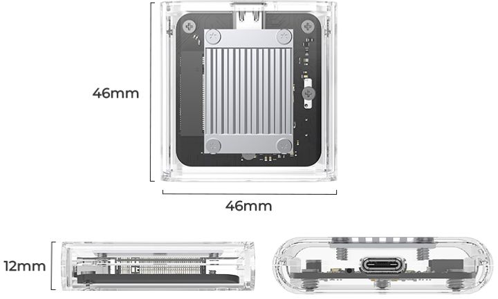 Obudowa dysku Orico TC20-M2-10G M.2 NVME USB-C 3.2 (6942227137623) - obraz 2
