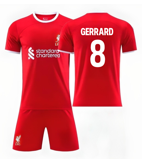 Форма футбольна дитяча Gerrard (Джерард) 8 Liverpool (Ліверпуль), сезон 24/25, 26 розмір, ріст 140-145 см, червона - Фото 1 Форма футбольна дитяча Gerrard (Джерард) 8 Liverpool (Ліверпуль), сезон 24/25, 26 розмір, ріст 140-145 см, червона - изображение 1