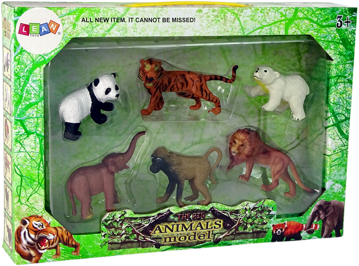 Набір фігурок тварин Lean Toys Wild Safari 6 шт (5905214970512) - зображення 1