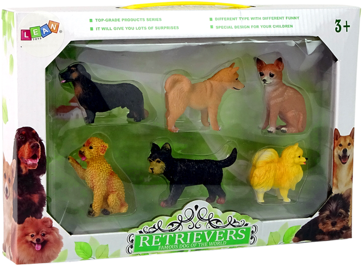 Набір фігурок Lean Toys Породисті собаки 6 шт (5905214970536) - зображення 1