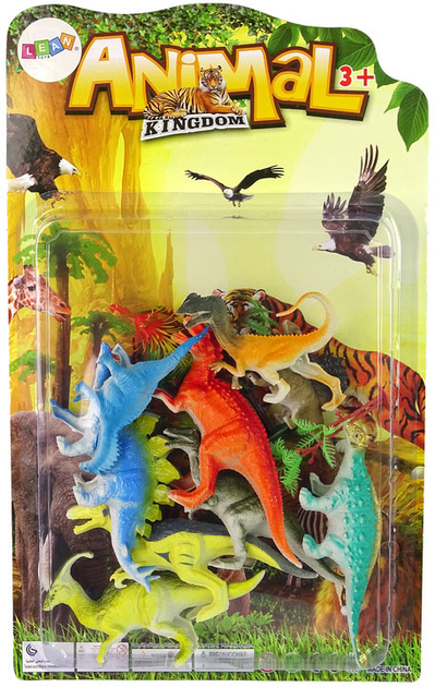 Zestaw figurek Lean Toys Dinozaury 9 szt (5905515352772) - obraz 1