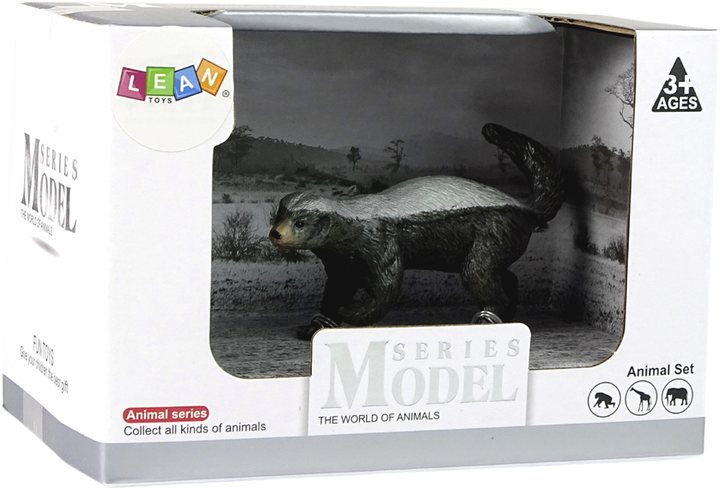 Figurka Lean Toys Zwierzęta Świata Ratel miodożerny 6 cm (5905214971496) - obraz 1