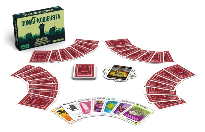 Настольная игра Rozum Взрывные котята: Зомби-котята (Zombie Kittens) (R097UA) (укр) - Фото 4 Настольная игра Rozum Взрывные котята: Зомби-котята (Zombie Kittens) (R097UA) (укр) - изображение 4