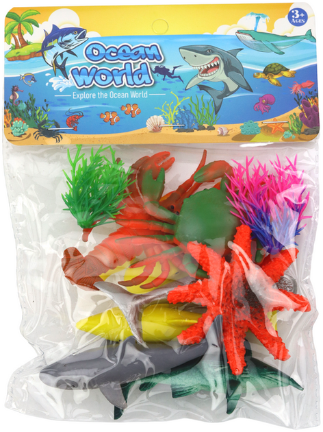 Zestaw figurek Lean Toys Zwierzęta Morskie z roślinami (5905991005070) - obraz 1