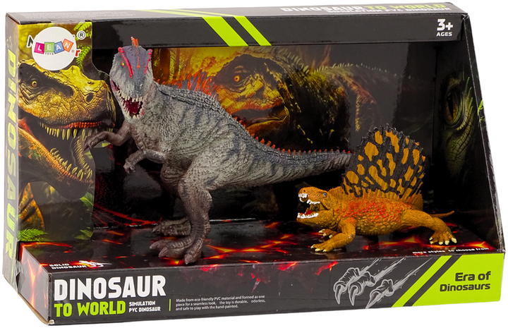 Zestaw figurek Lean Toys Dimetrodon i Allozaur (5905991020875) - obraz 1