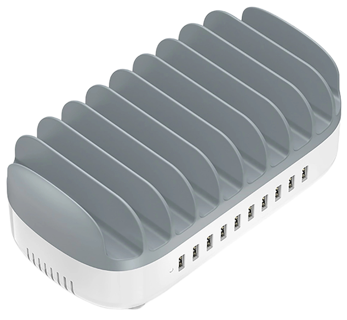 Зарядна станція Orico Smart 10 x USB-A White (DUK-10P-V1) - зображення 1
