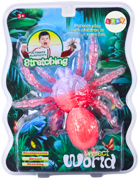 Figurka Lean Toys Pająk rozciągliwy 6 cm (5905991026426) - obraz 1
