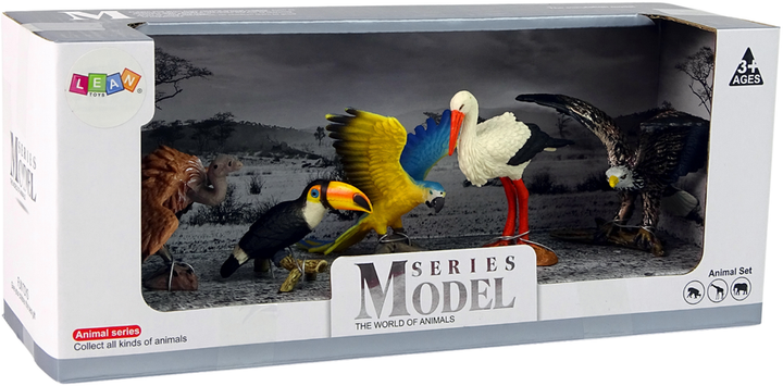 Zestaw figurek Lean Toys Ptaki Świata 5 szt (5905214971656) - obraz 1