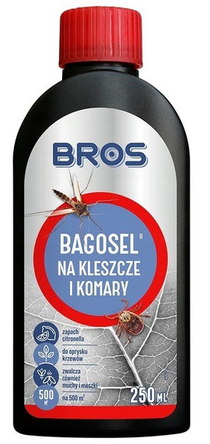 Засіб від комарів та кліщів Bros Bagosel 100ec 250 мл (5904517044463) - зображення 2