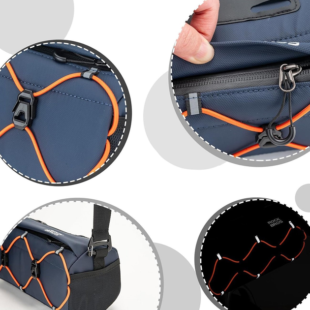 Велосумка RockBros Bicycle Handlebar Bag 2.2 l Blue (30110054002) - зображення 6