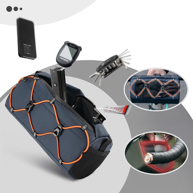 Велосумка RockBros Bicycle Handlebar Bag 2.2 l Blue (30110054002) - зображення 9