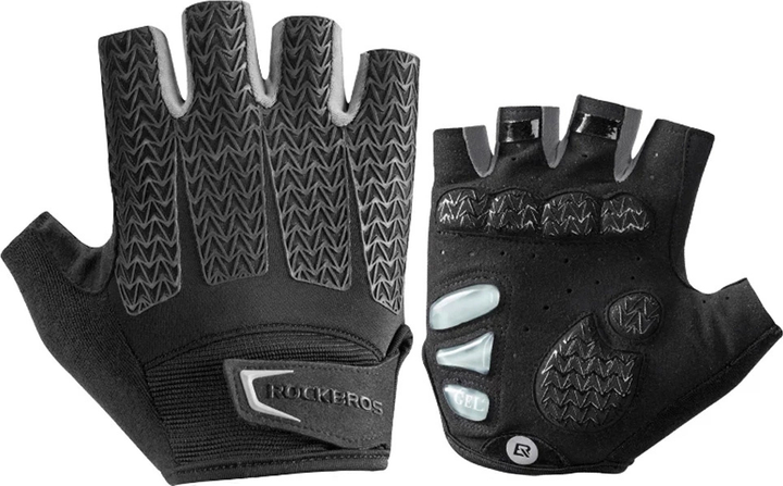 Rękawiczki rowerowe Rockbros z wkładkami żelowymi S169BGR XL Gray (5907769312809) - obraz 2