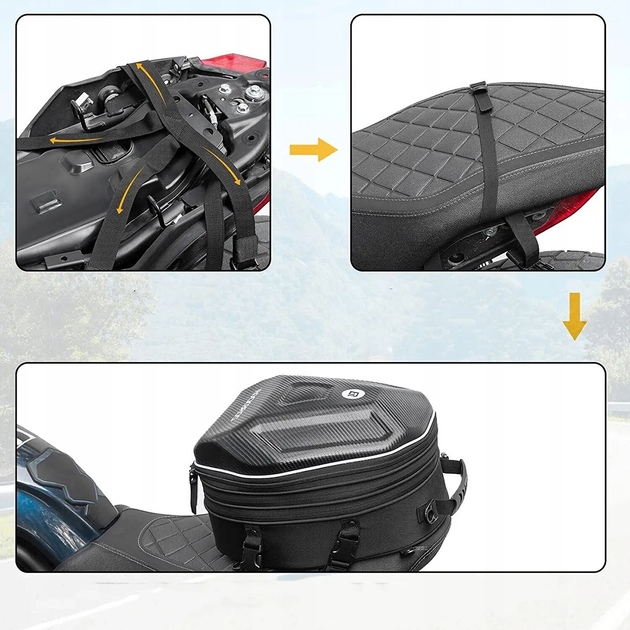 Мотосумка RockBros Motorcycle Tank Bag 35 l Black (30140026001) - зображення 9