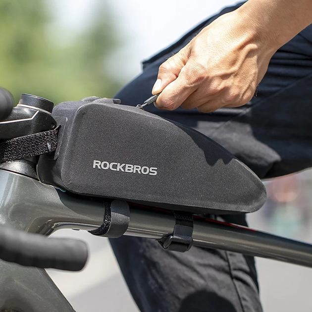 Велосумка RockBros AS-019 Bicycle Frame Bag Waterproof 1.5 l Black (5907769362132) - зображення 14