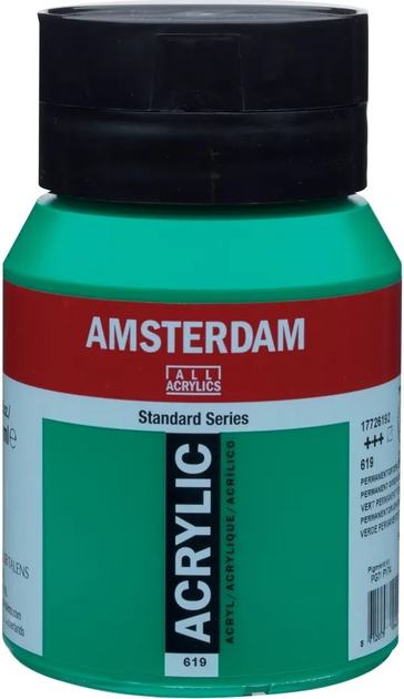 Farba akrylowa Amsterdam Permanent Green Deep 619 500 ml (8712079044329) - obraz 1