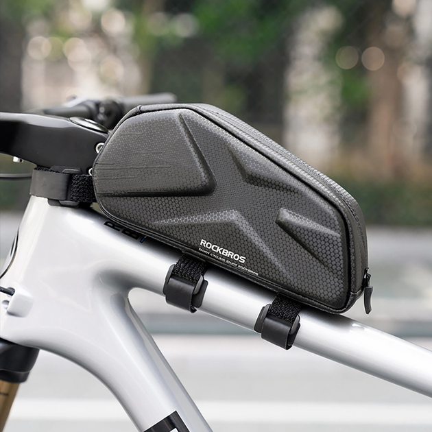 Torba rowerowa RockBros Bike Bag, Rigid, Frame, Top Tube, 1.4l Black (3012011501) - obraz 3