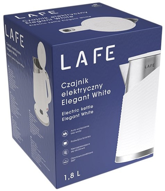 Електрочайник Lafe Elegant White - зображення 6
