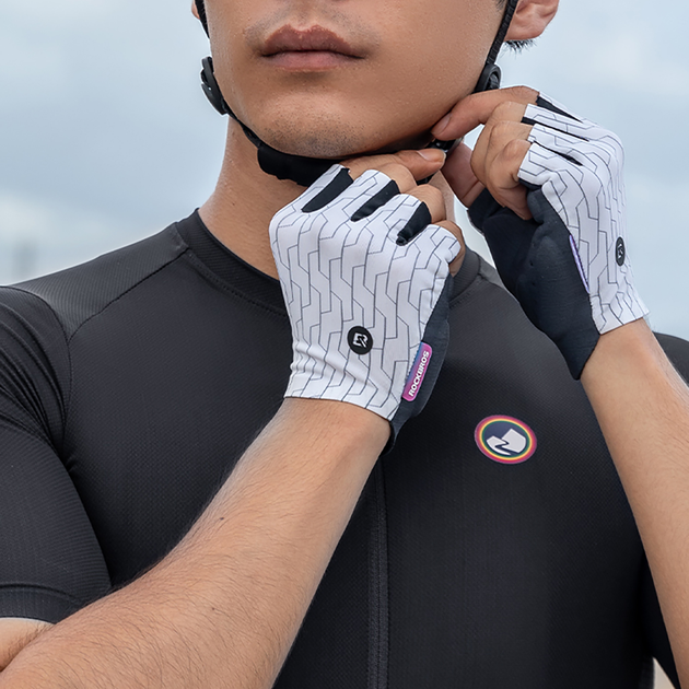 Велорукавички Rockbros MTB S White/Black (5907769373923) - зображення 7
