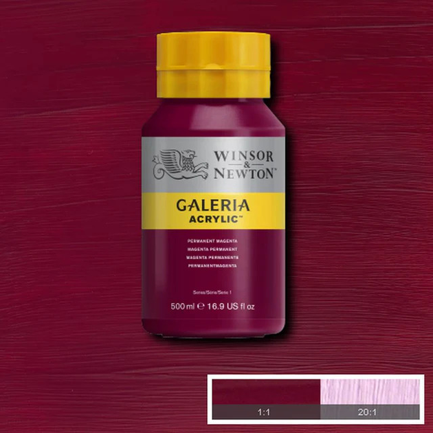Farba akrylowa Winsor & Newton Permanent Magenta 488 500 ml (94376914801) - obraz 2
