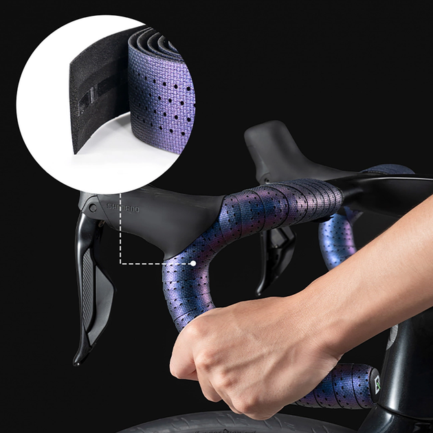 Owijka na kierownicę RockBros EVA Handlebar Tape "Shark" Pattern White (71240004002) - obraz 2