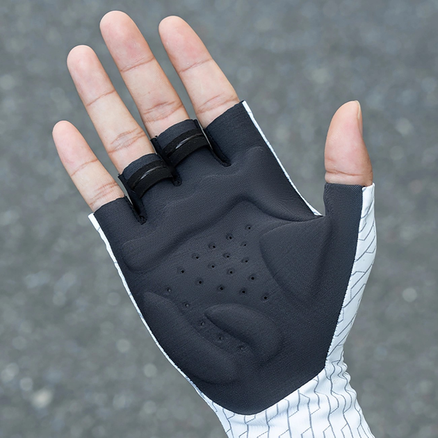 Велорукавички Rockbros для шосе L White/Black (5907769373947) - зображення 5