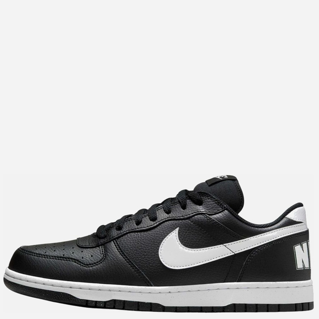 Sneakersy męskie Nike Big Low 355152-016 46 (12US) Czarne z białym (91201843053) - obraz 3